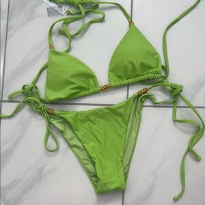 Vibrant Green Bikini Set
